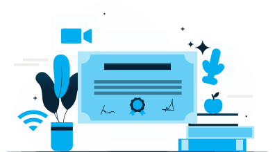 Cloud-based security and threat detection illustration